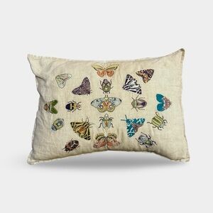 Fancy Flight Pillow Coral & Tusk Embroidered Butterfly Pillow